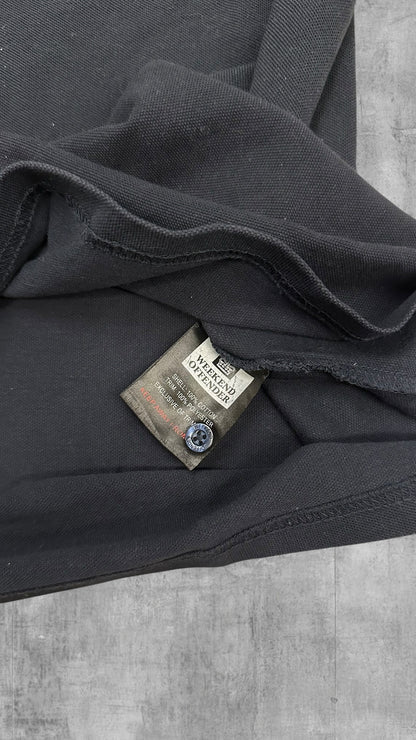 Weekend Offender Polo Shirt Schwarzblau kartiert M