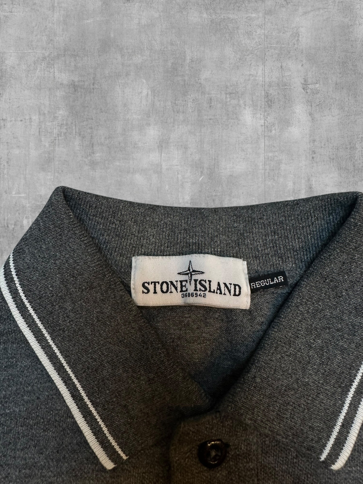 Stone Island Vintage Polo Shirt Grau S