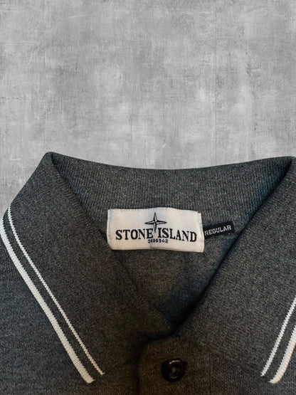 Stone Island Vintage Polo Shirt Grau S
