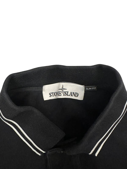 Stone Island Polo Shirt Schwarz Weiß M Slim Fit