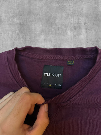 Lyle & Scott Sweatshirt Weinrot M