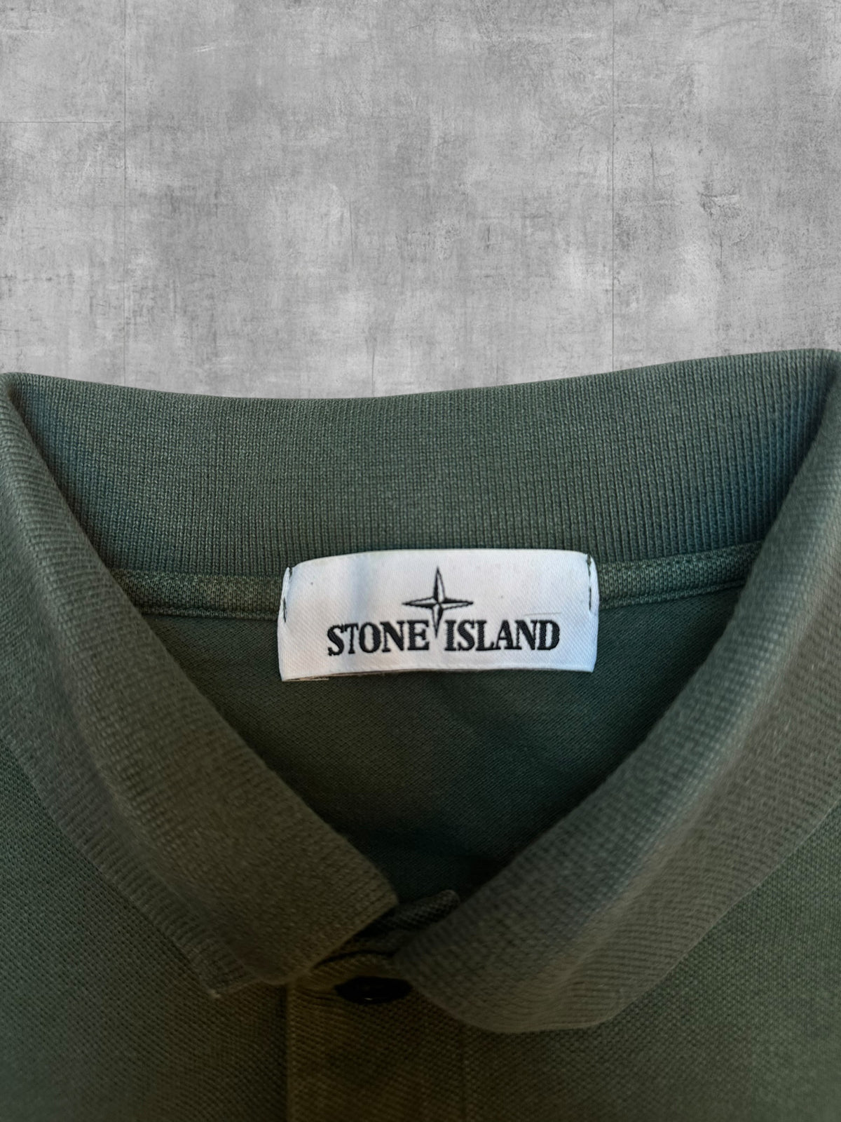 Stone Island Polo Shirt Olivgrün L