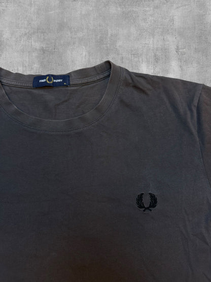 Fred Perry Backprint T-shirt Grau Schwarz XL