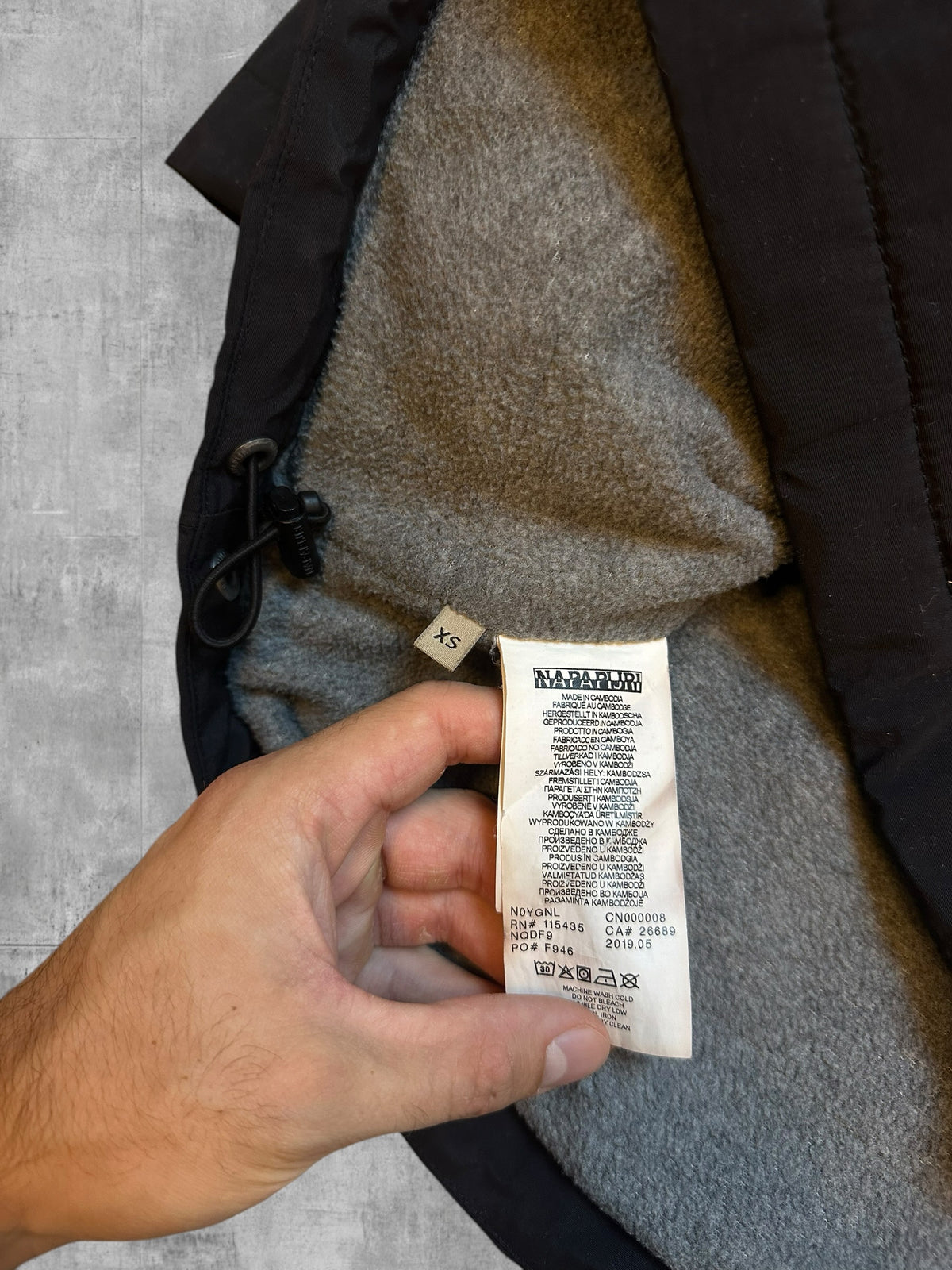 Napapijri Jacke Windbreaker Gefüttert Schwarz XS