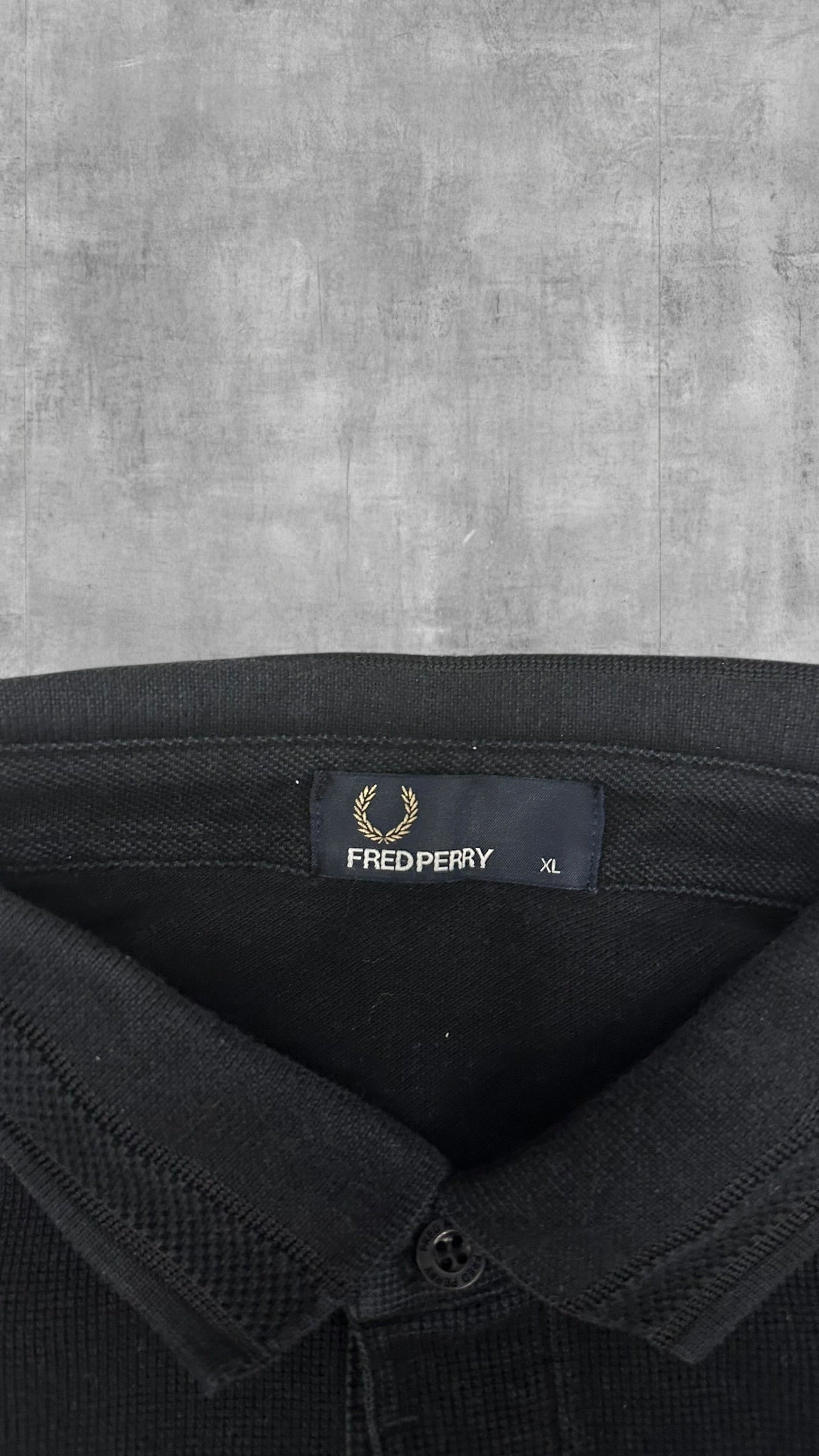 Fred Perry Polo Shirt Schwarz XL