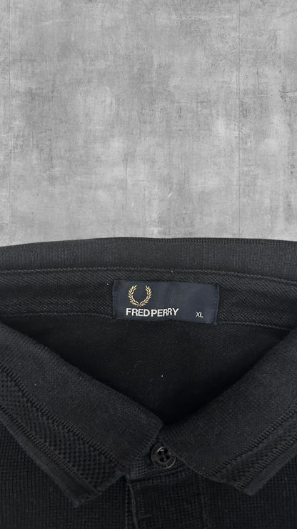 Fred Perry Polo Shirt Schwarz XL