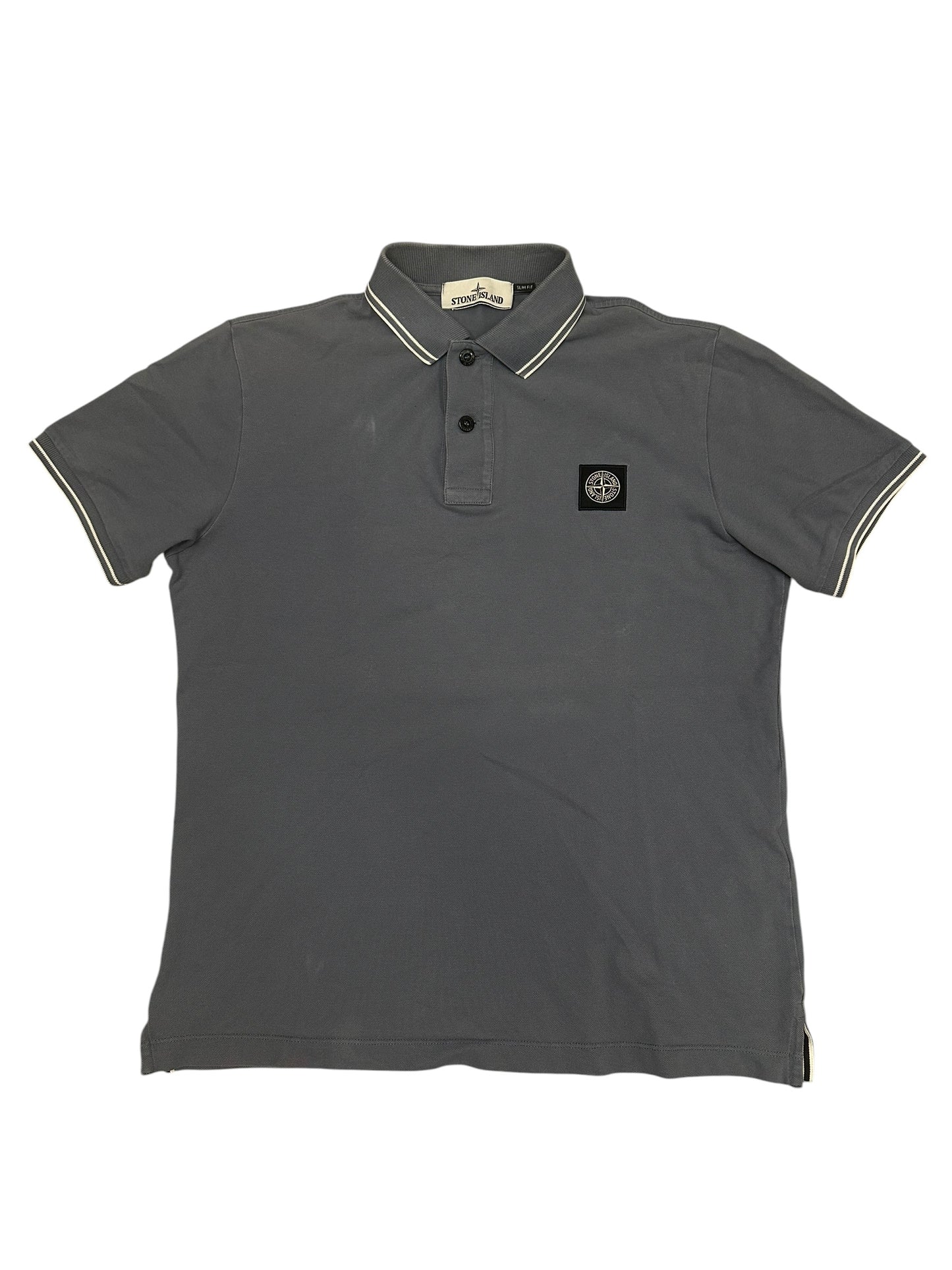 Stone Island Polo Shirt Grau M Slim Fit