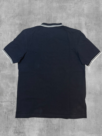 Fred Perry Polo Shirt Schwarz Weiß L