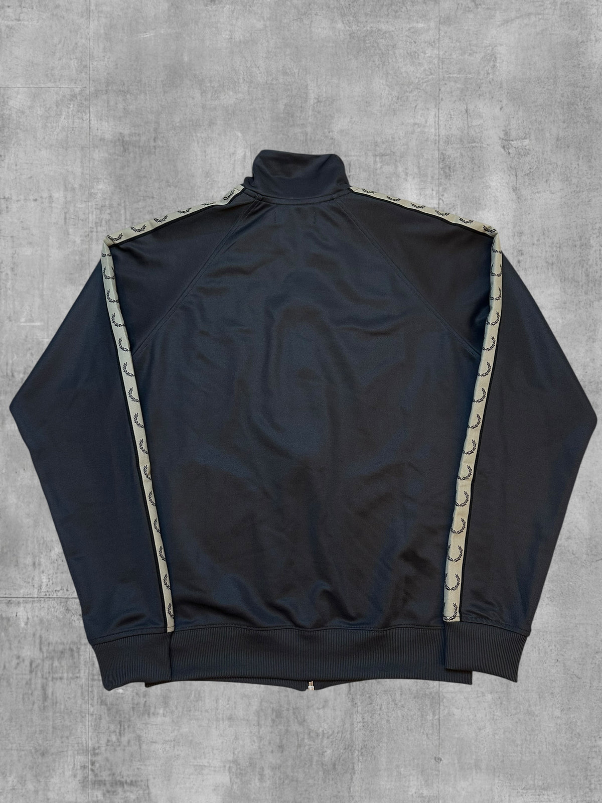 Fred Perry Trainingsjacke Taped Dunkelgrau Beige M