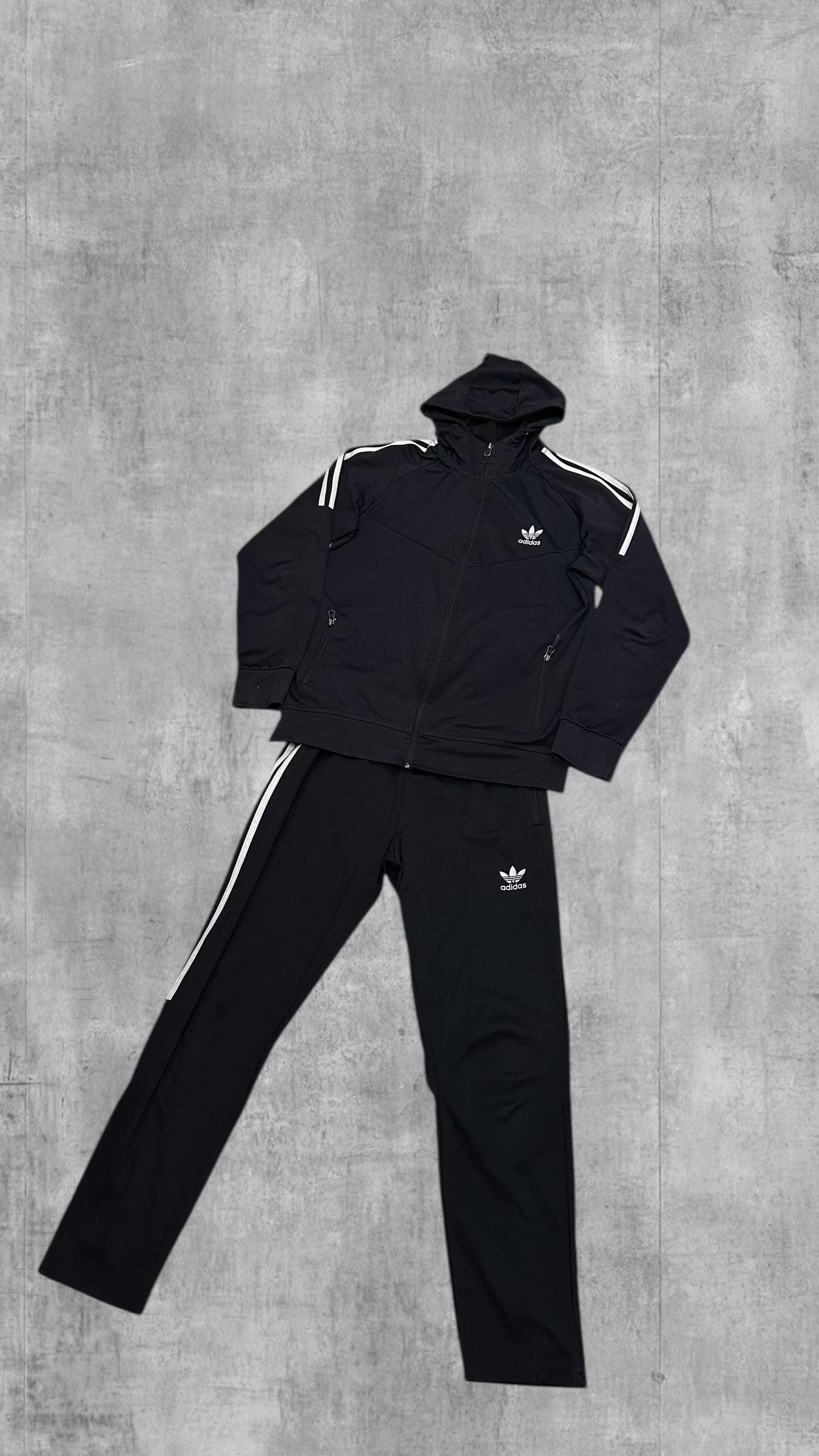 Adidas Trainingsanzug, Trainingsanzug Hose Schwarz M
