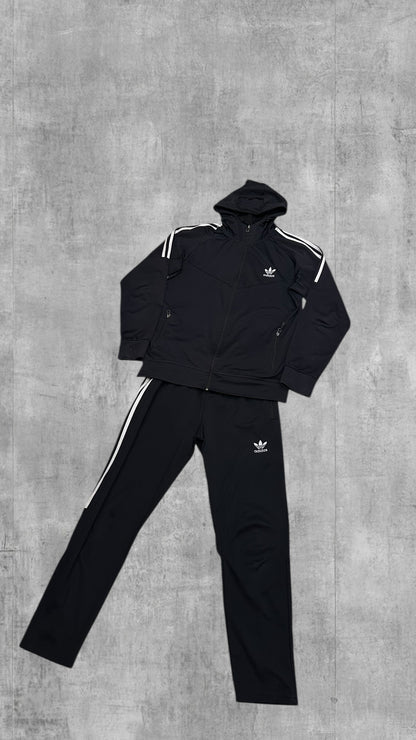 Adidas Trainingsanzug, Trainingsanzug Hose Schwarz M