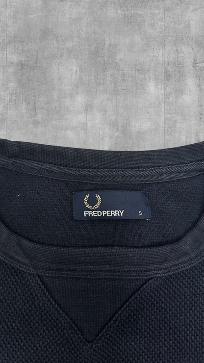 Fred Perry Sweatshirt Navy Blau Schwarz S