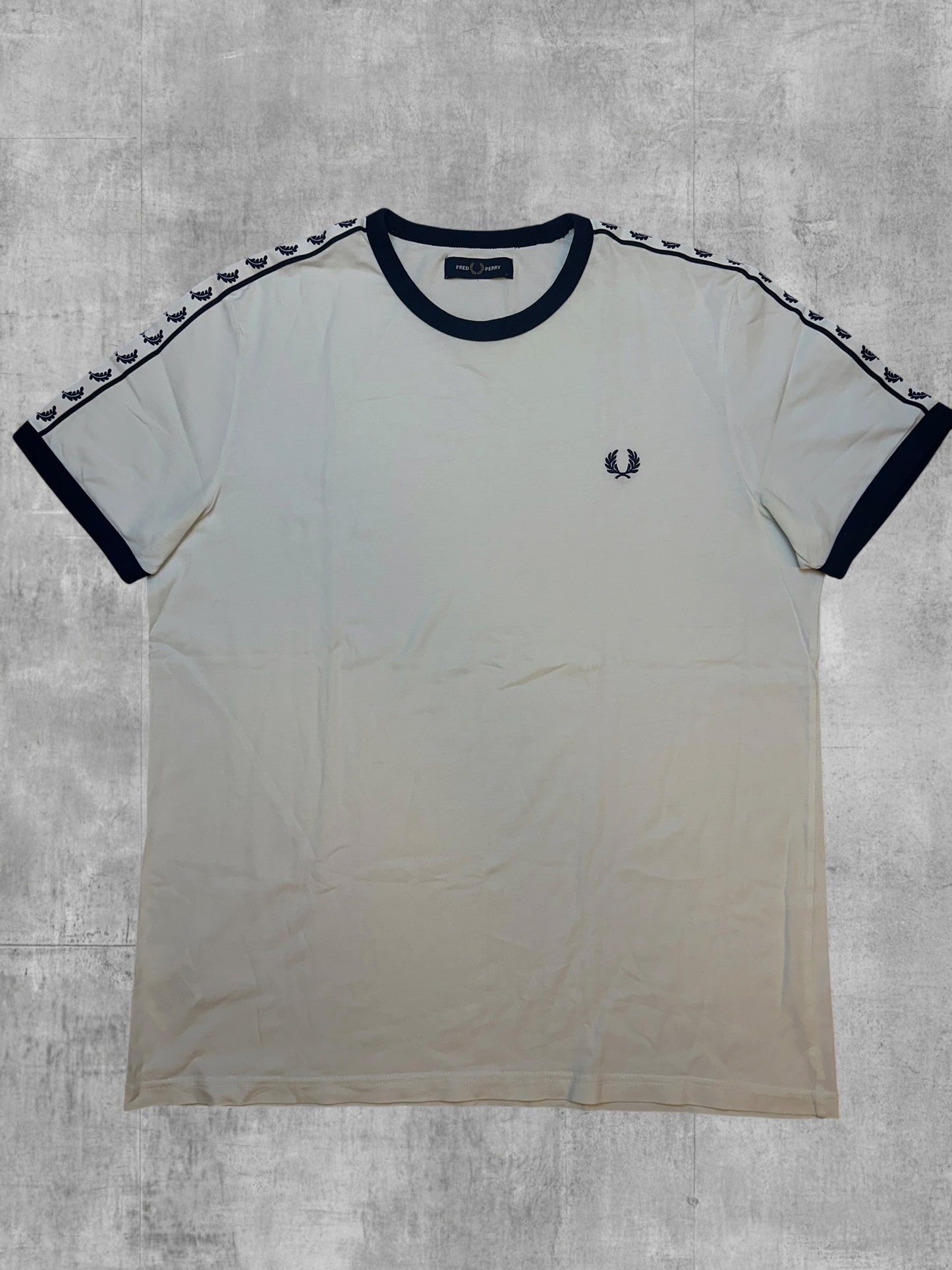 Fred Perry T-shirt taped Weiß L