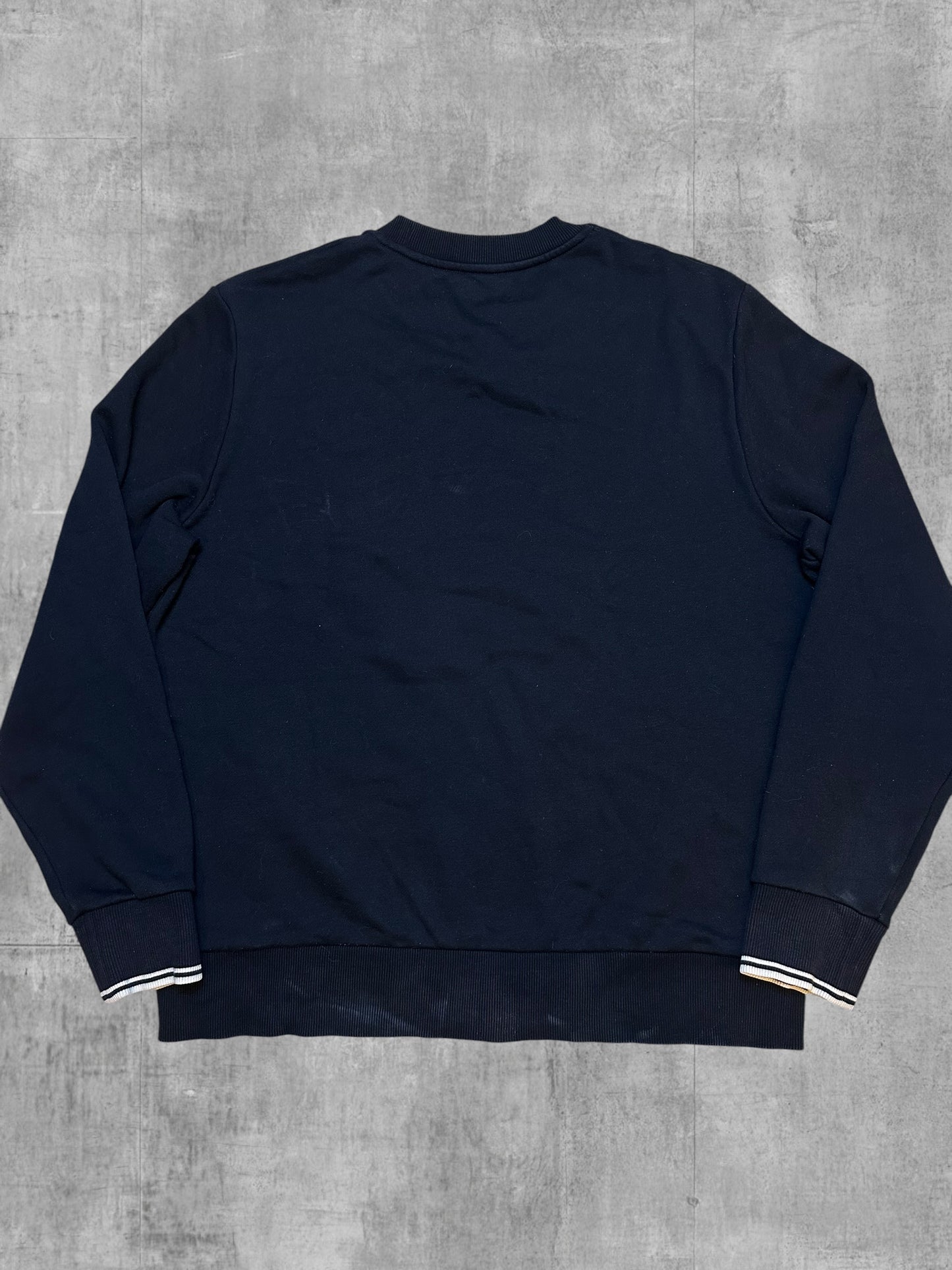 Fred Perry Sweatshirt Schwarz Weiß XL