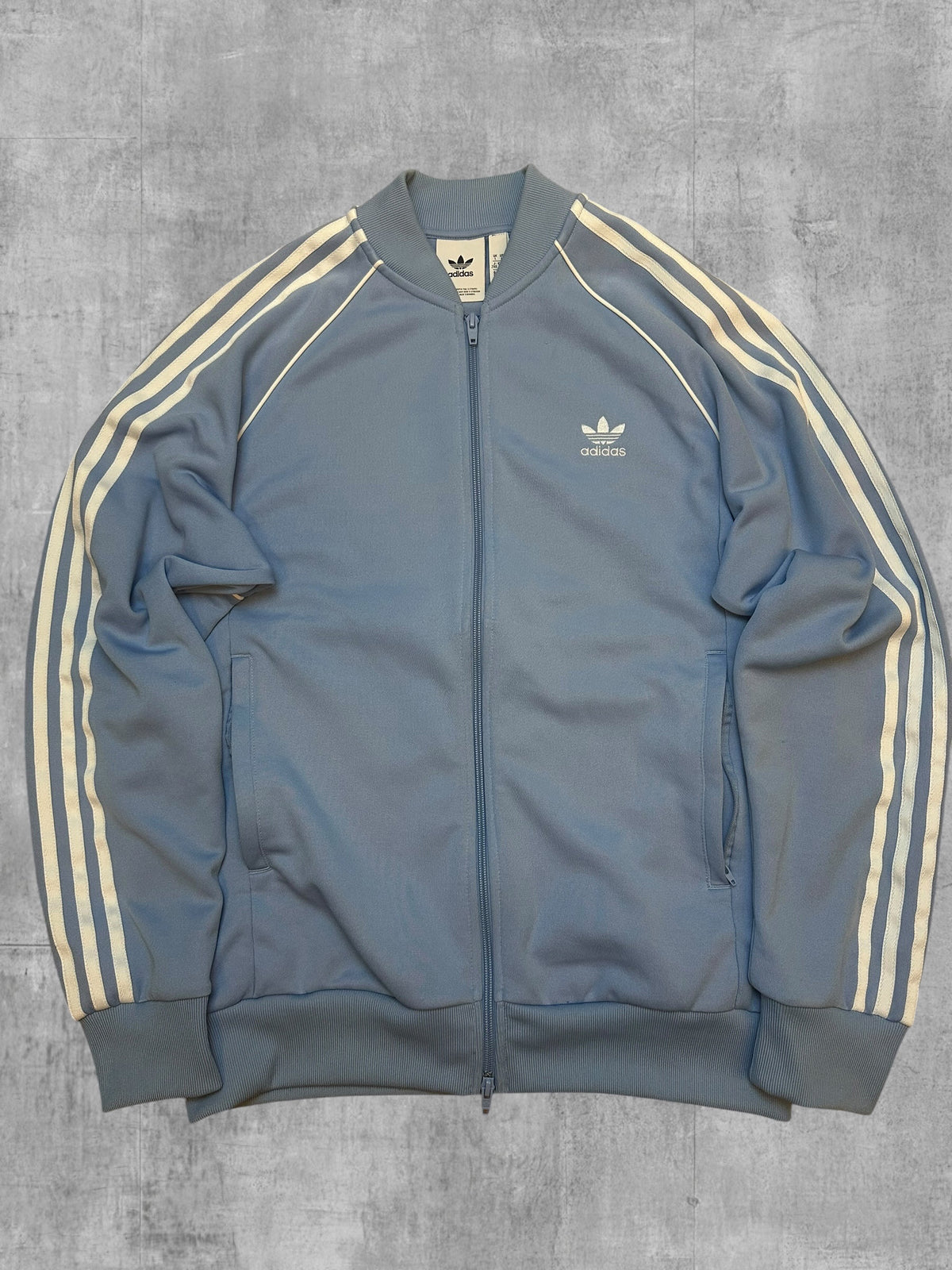 Adidas Firebird Trainingsjacke Babyblau Weiß L