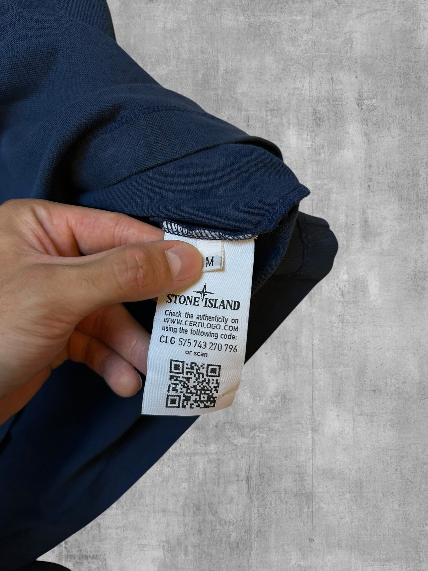Stone Island Polo Shirt Navy Blau M