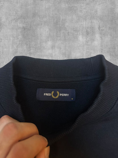 Fred Perry Sweatshirt Schwarz Bronze M
