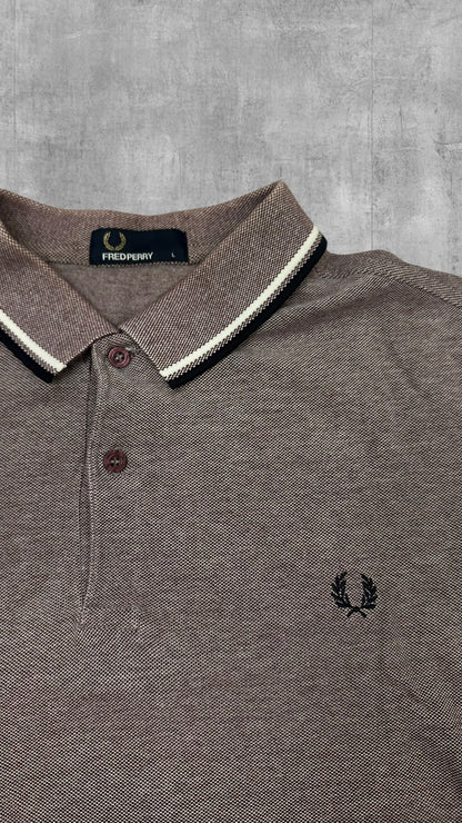 Fred Perry Polo Shirt Rose grau L