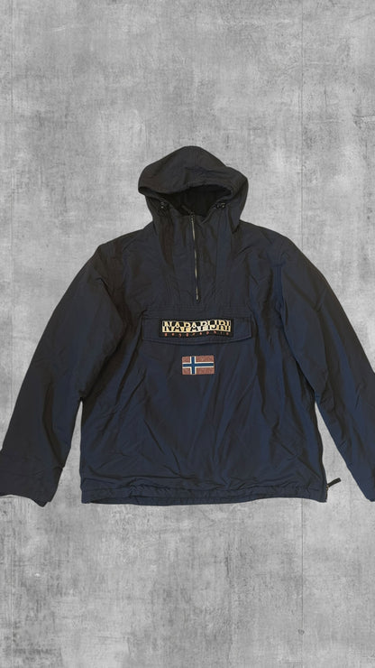 Napapijri Winterjacke Windbreaker Gefüttert Navy Blau/Schwarz XL