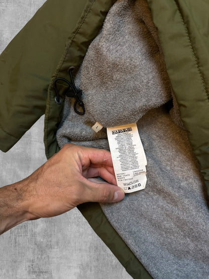 Napapijri Windbreaker Gefüttert Regenjacke Khaki Grün L
