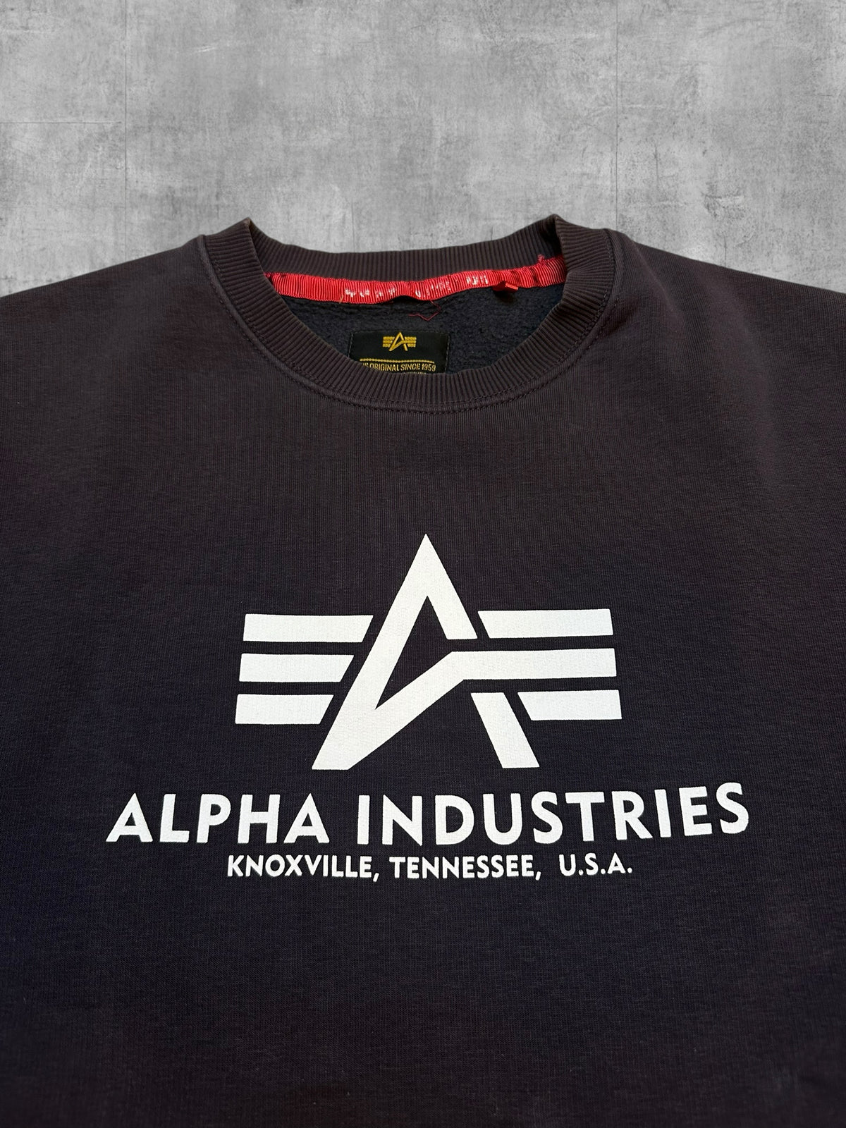 Alpha Industries Felpa Grigio Scuro M