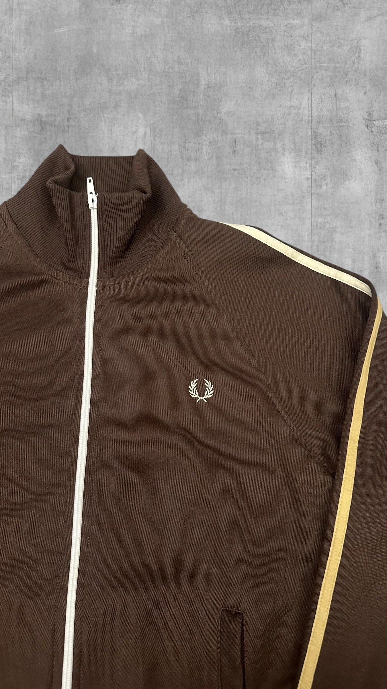 Fred Perry Taped Trainingsjacke Braun XS