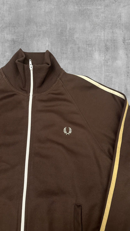 Fred Perry Taped Trainingsjacke Braun XS