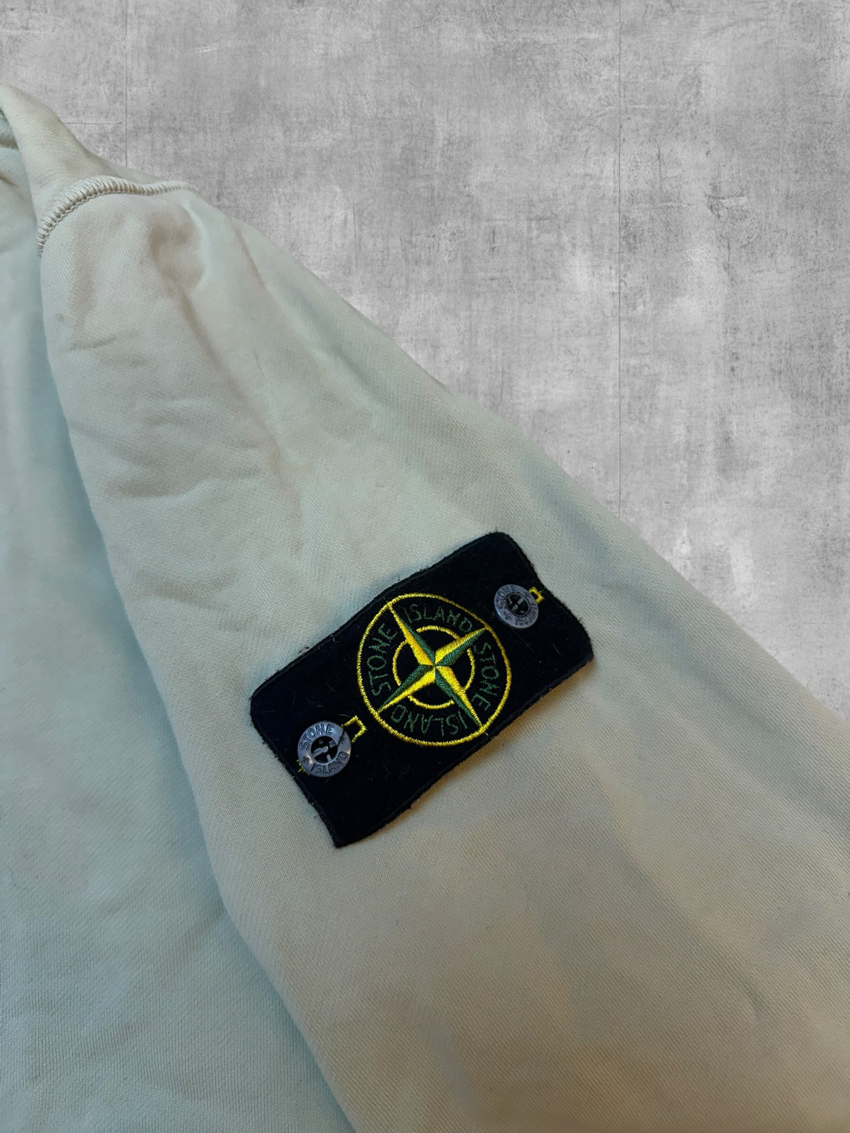 Stone Island Quarter Zip Pullover Mint Green L