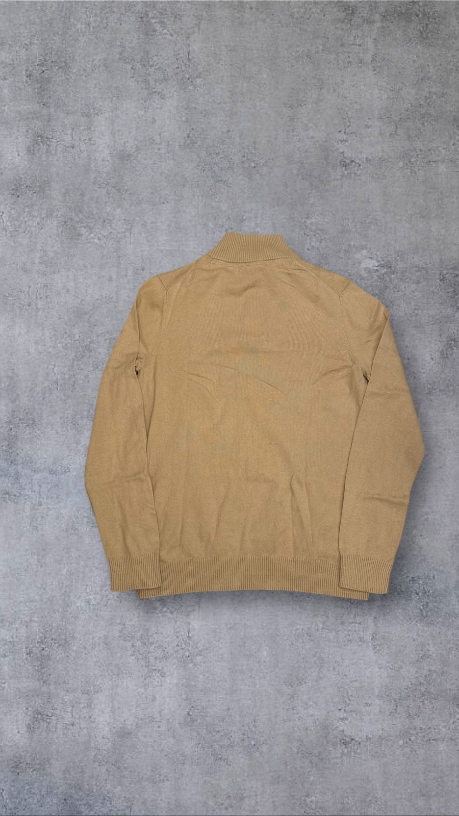 Lyle & Scott Half Zip Pullover Beige S