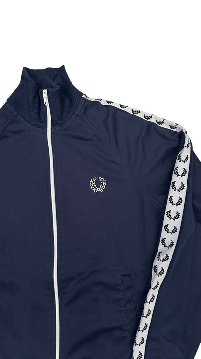 Fred Perry Vintage Trainingsjacke Taped Navy Blau S