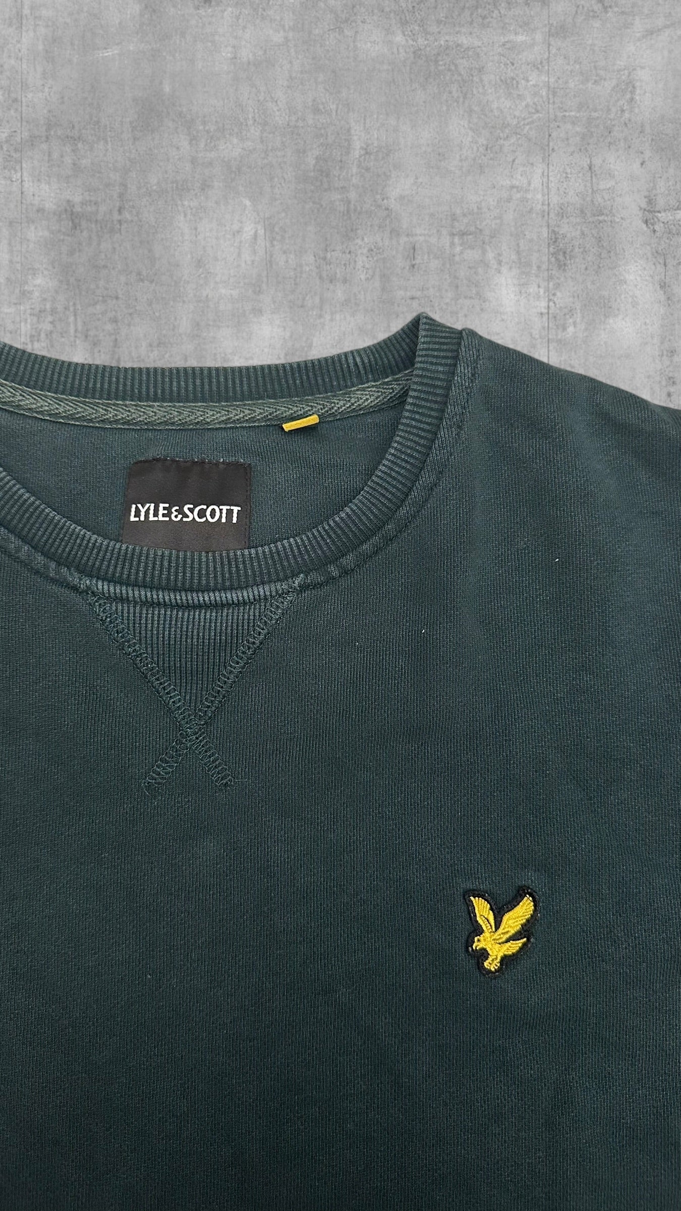 Lyle & Scott Sweatshirt Sweater Hoodie Pullover Dunkelgrün L