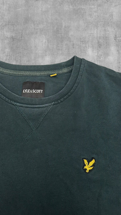 Lyle & Scott Sweatshirt Sweater Hoodie Pullover Dunkelgrün L