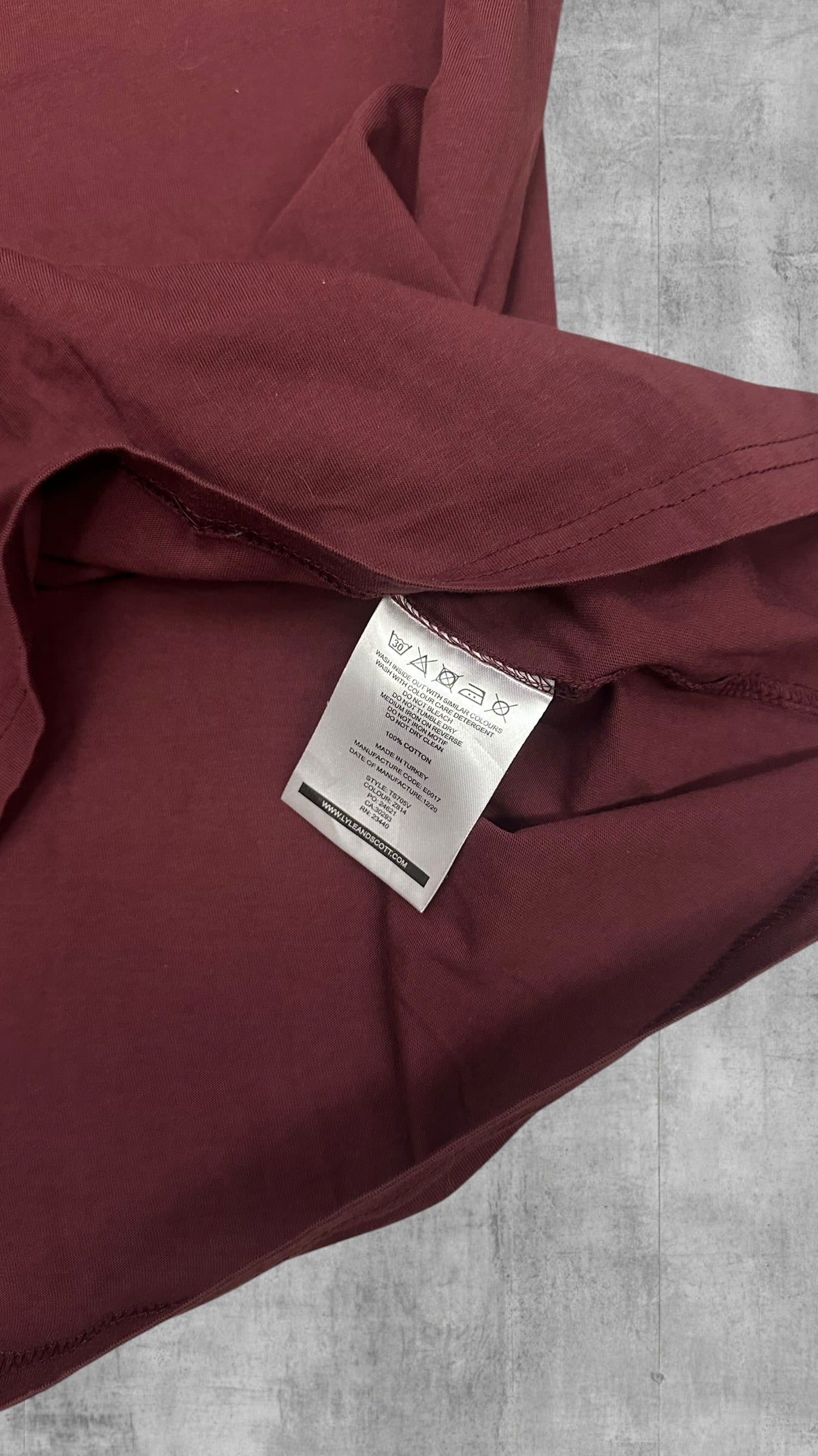 Lyle & Scott T-shirt Weinrot L