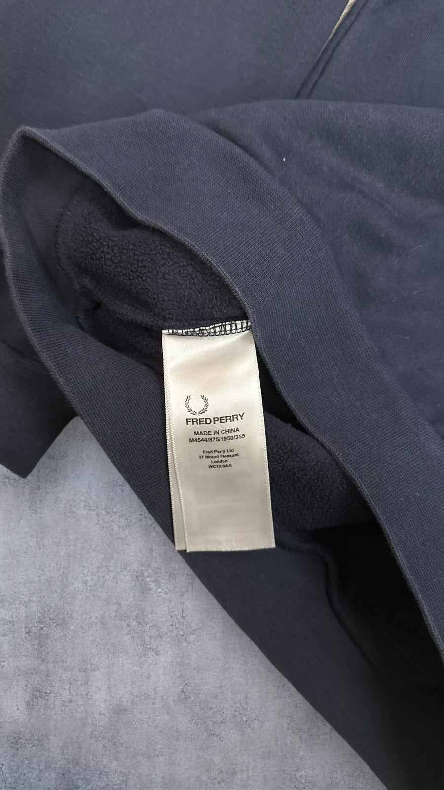 Fred Perry Sweatshirt Navy Blau S