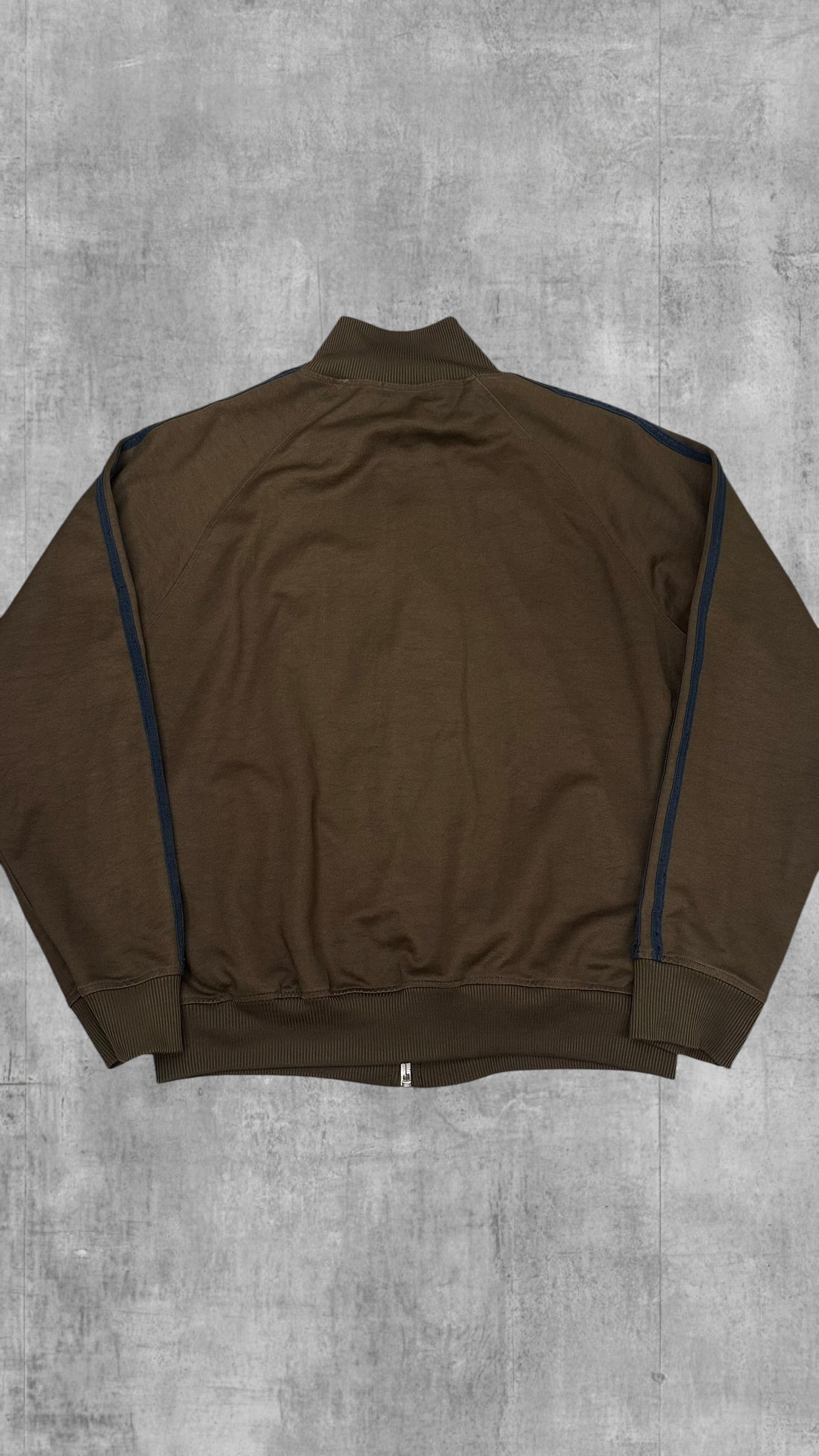 Fred Perry Vintage Trainingsjacke Taped Braun Schwarz L