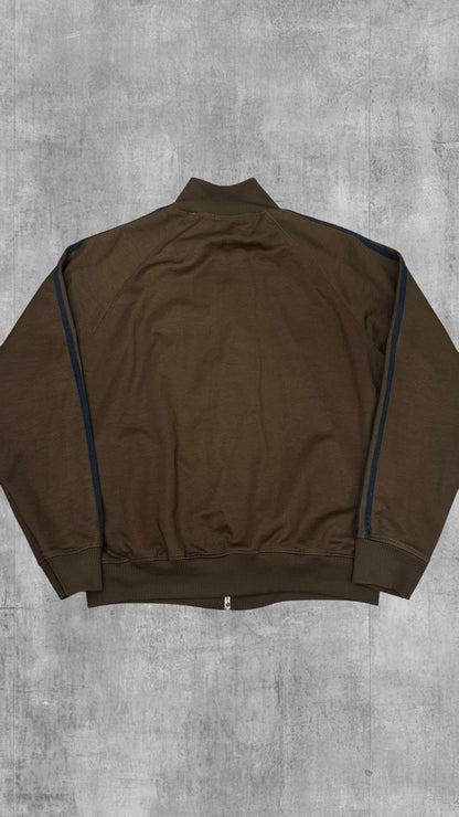 Fred Perry Vintage Trainingsjacke Taped Braun Schwarz L