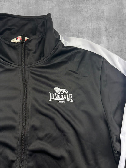 Lonsdale London Trainingsjacke Schwarz Weiß L