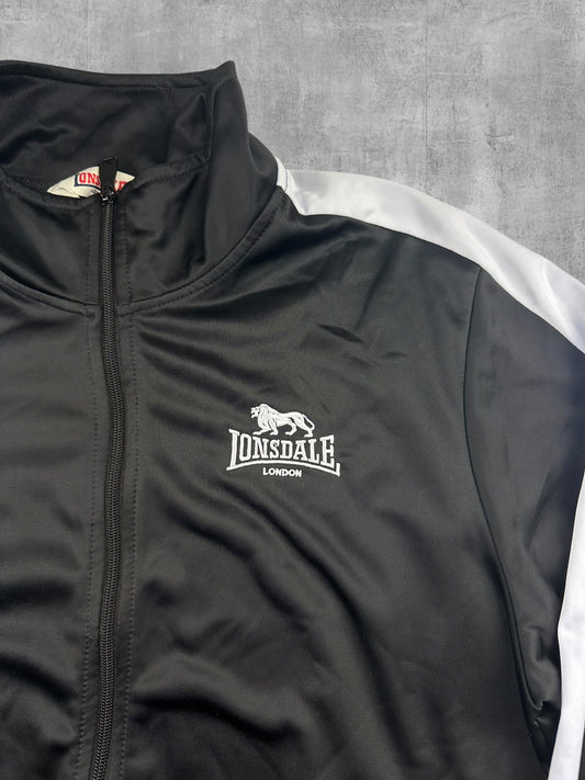 Lonsdale London Trainingsjacke Schwarz Weiß L