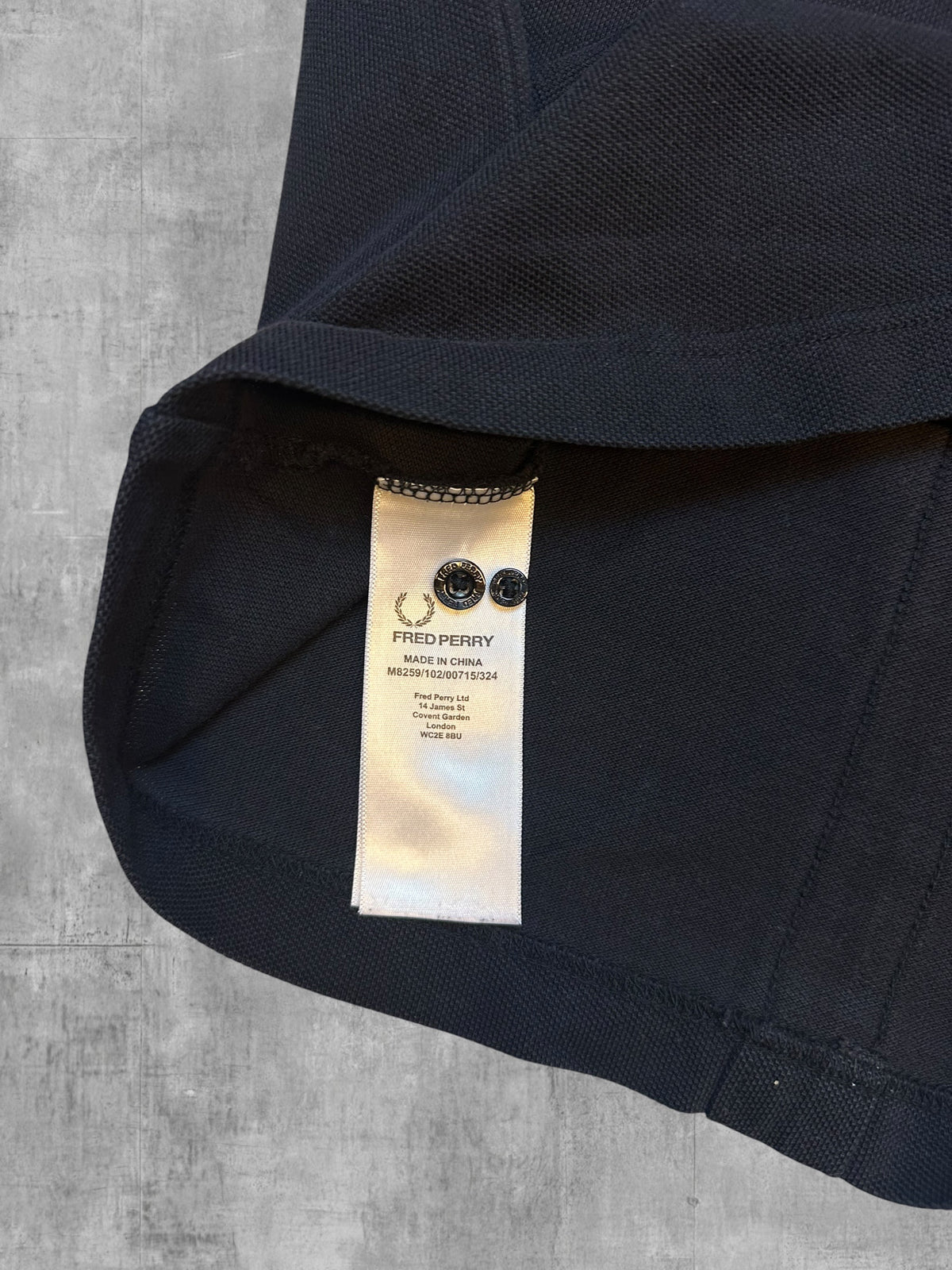 Fred Perry Polo Shirt Black S Slim Fit