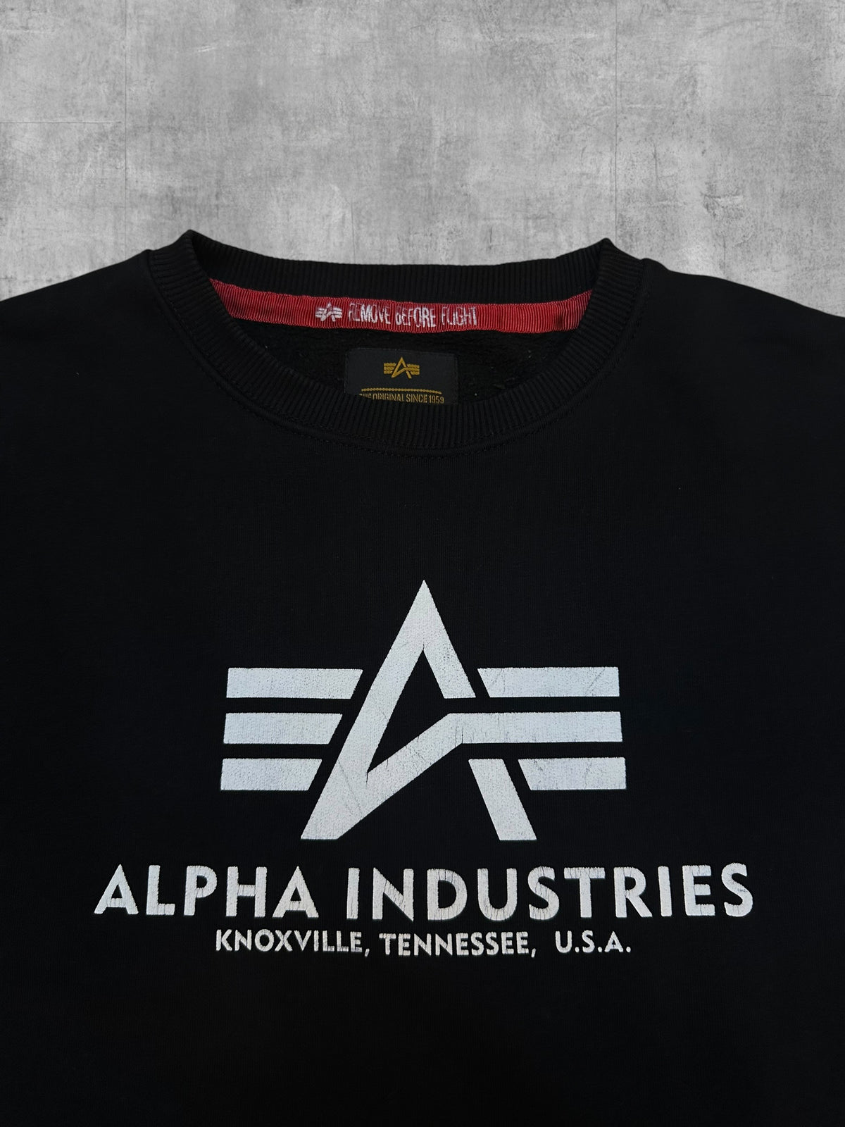 Alpha Industries Sweatshirt Schwarz L