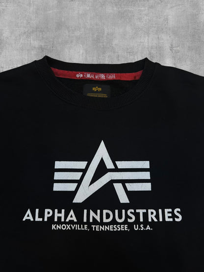 Alpha Industries Sweatshirt Schwarz L
