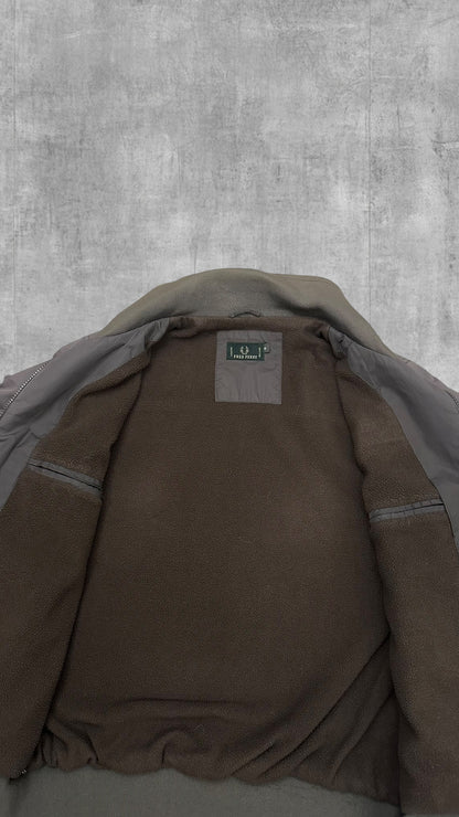 Vintage Fred Perry Bomberjacke Regenjacke Grau M