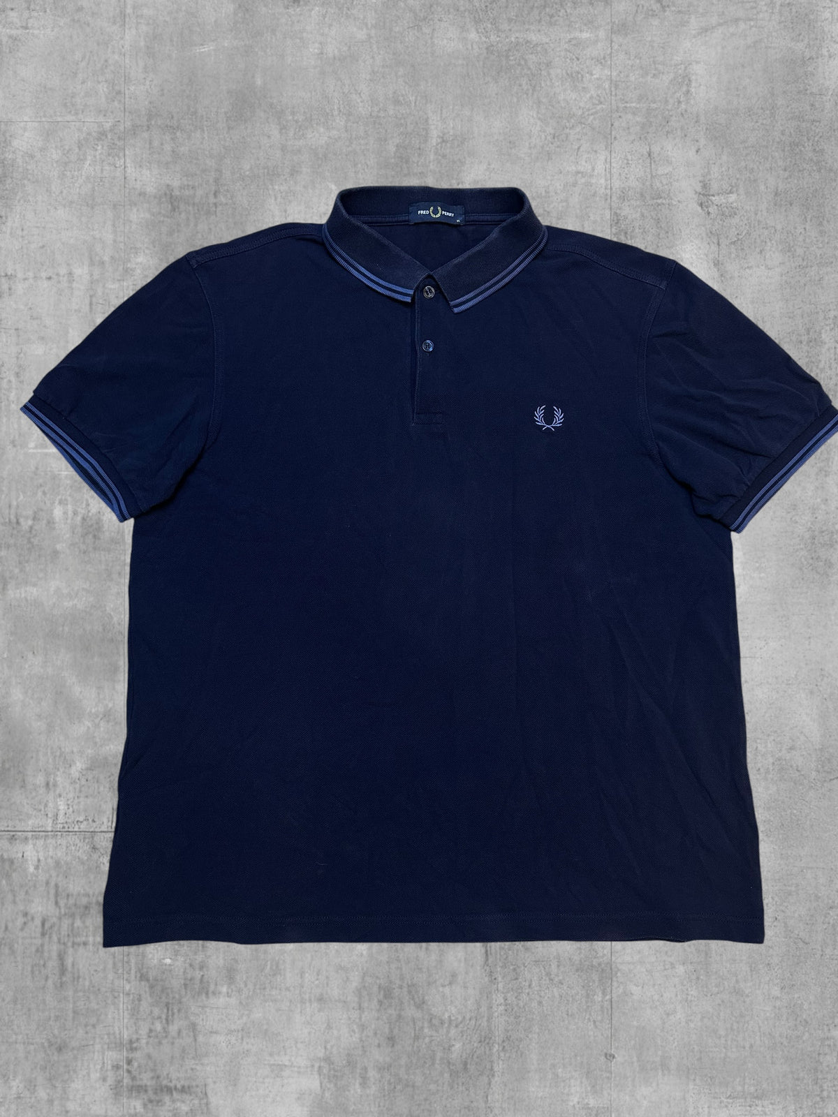 Fred Perry Polo Shirt Navy Blue XL