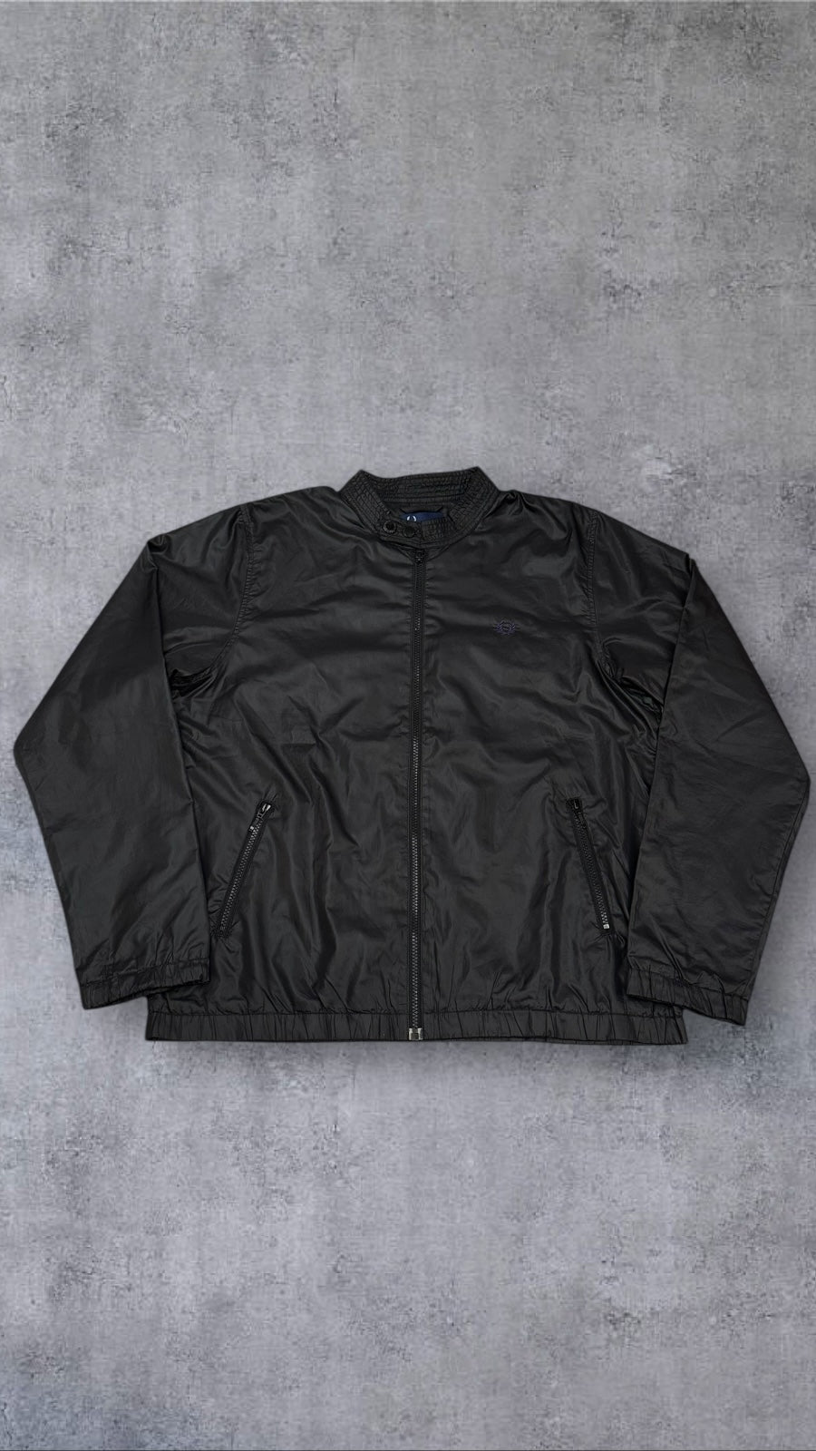 Fred Perry Bomberjacke Dünn Schwarz L