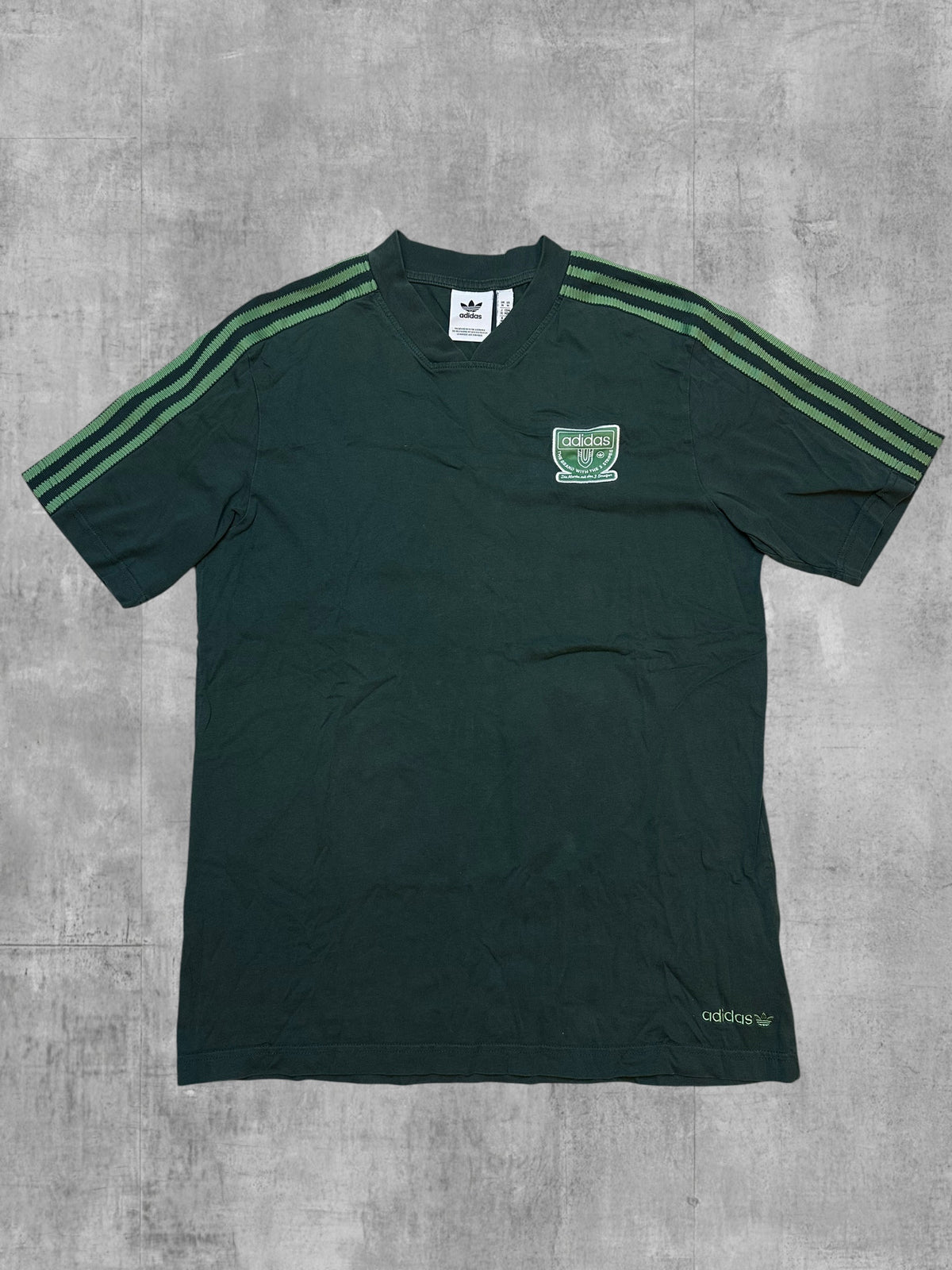 Adidas Vintage T-Shirt Dark Green M-L