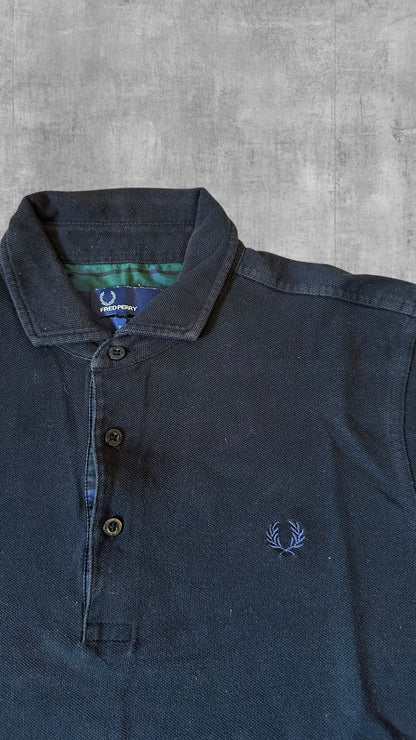 Fred Perry Polo Shirt Schwarz Navy Blau L