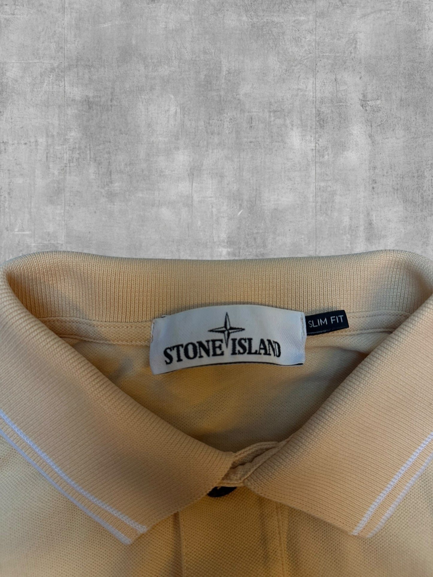 Stone Island Polo Shirt Beige S Slim Fit