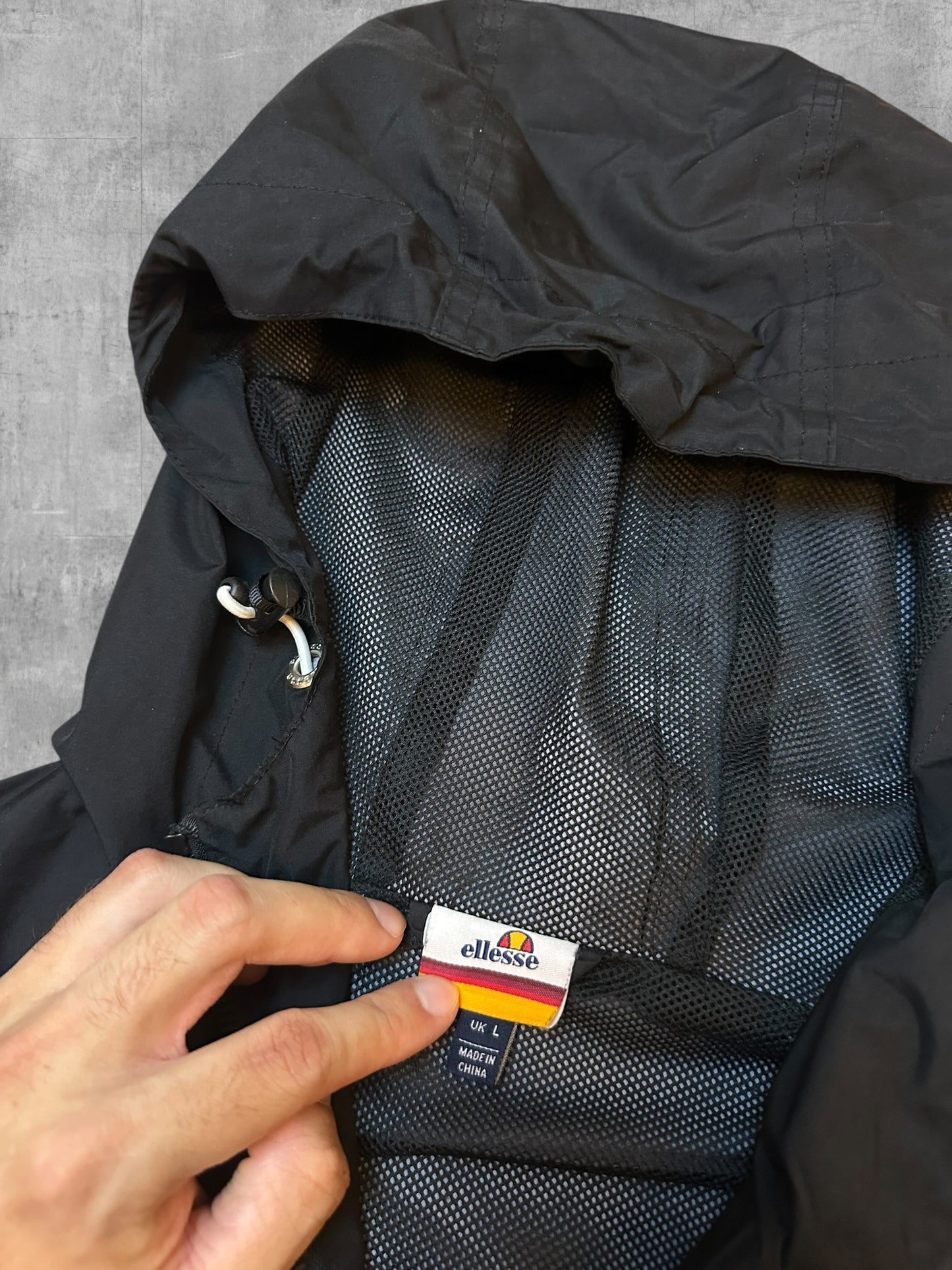 Ellesse Windbreaker Schwarz L