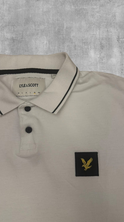 Lyle & Scott Polo Shirt Weiß Schwarz XL