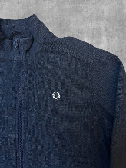 Fred Perry Bomberjacke Übergangsjacke Navy Blau S - M